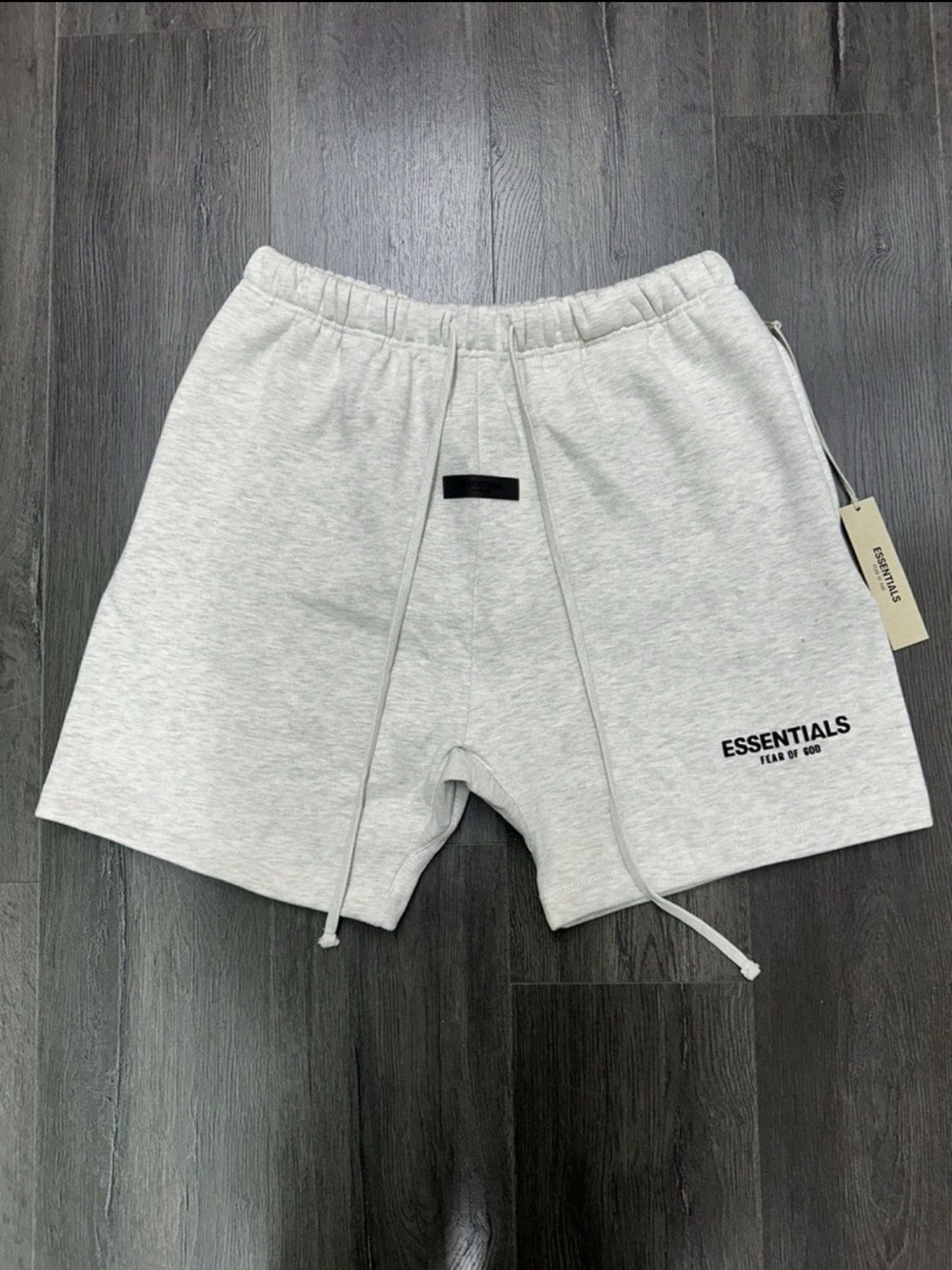 ESSENTIALS Men’s Light Heather Gray Athletic Sweat Shorts